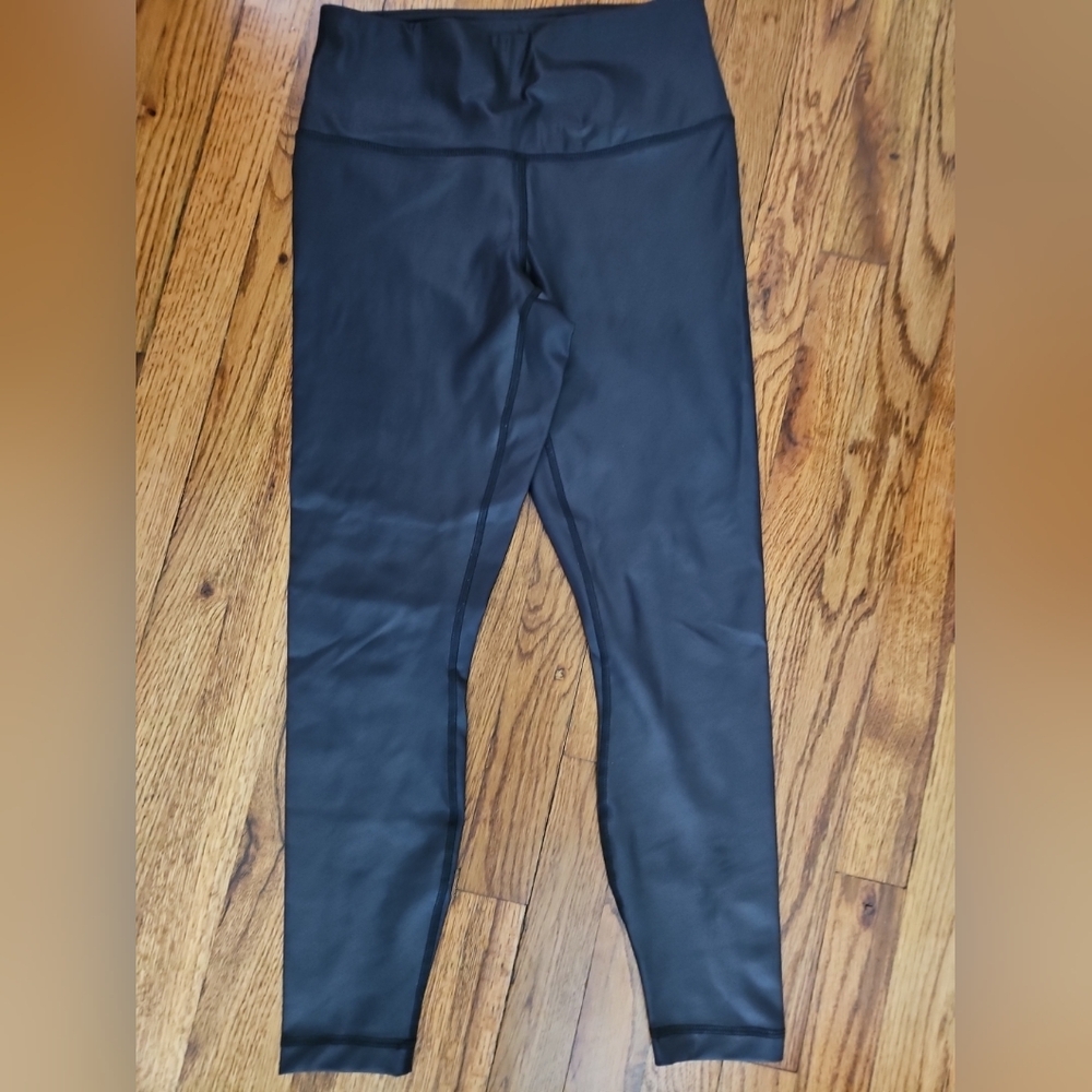 90 Degree By Reflex Faux Leather Leggings Size Small